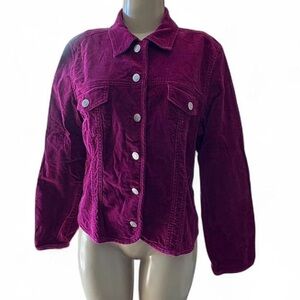 Geoffrey Beene Women's Deep Purple Jean Jacket